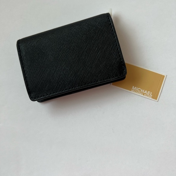 NWT MICHAEL KORS JEST SET CHARM SMALL FLAP ID CARD CASE LEATHER - Picture 12 of 13